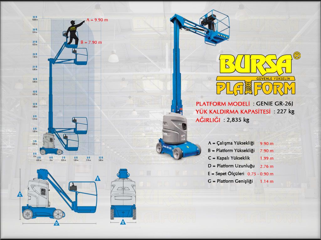 DKEY PLATFORM - 10 Metre Dikey Platform